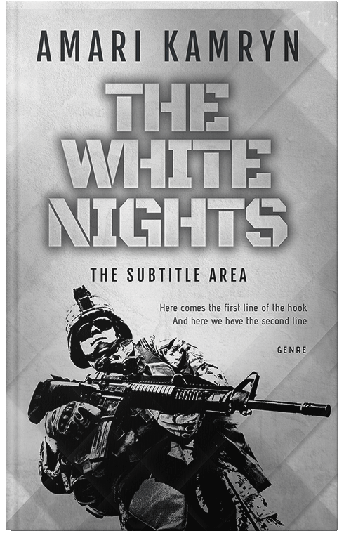 Front view of Premade Mystery & Thriller & Suspense Book Cover - Silver