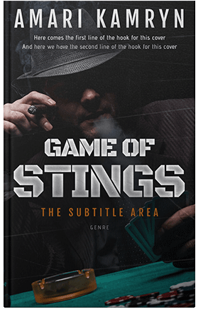 Pre Made Book Cover Black