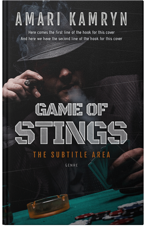 Front view of Premade Mystery & Thriller & Suspense Book Cover - Black