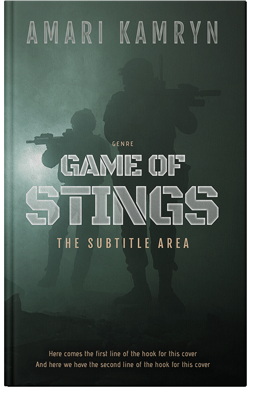 Front view of Premade Mystery & Thriller & Suspense Book Cover - Heavy Metal