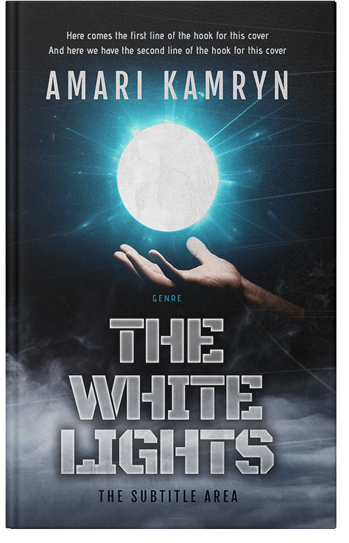 Front view of Premade Fantasy Book Cover - French Gray