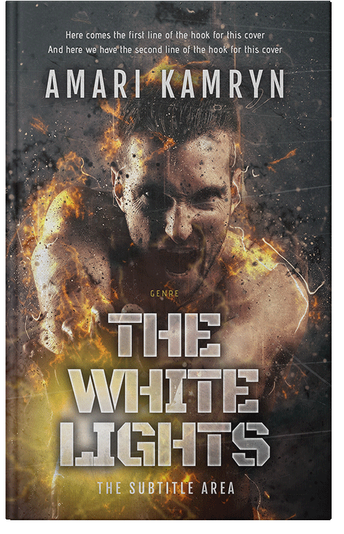 Front view of Premade Fantasy Book Cover - Taupe