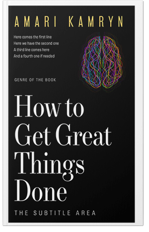 Premade Book Cover Black