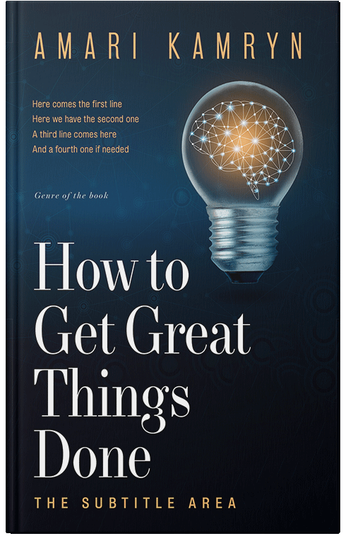 Front view of Premade Business Book Cover - Firefly