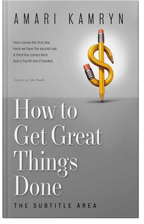 Front view of Premade Business Book Cover - Silver Chalice