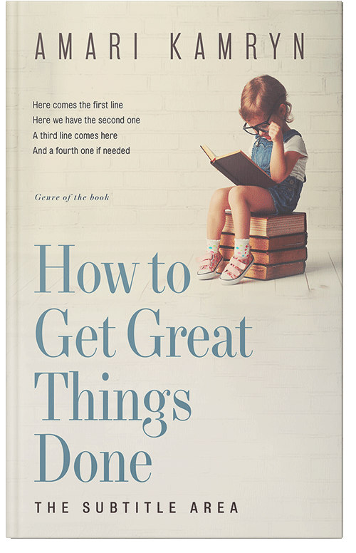 Front view of Premade Education Book Cover - White Rock