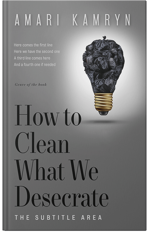 Front view of Premade Environment & Ecology Book Cover - Friar Gray