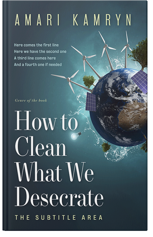 Front view of Premade Science & Nature Book Cover - Pickled Bluewood