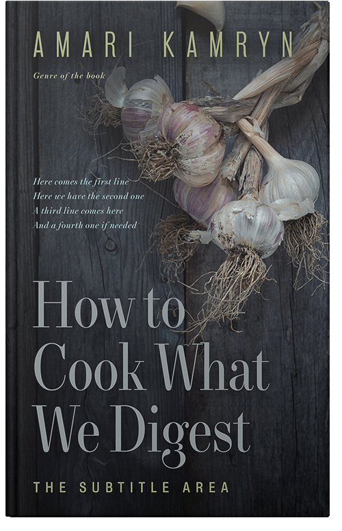 Front view of Premade Cookbooks & Food & Wine Book Cover - Shark