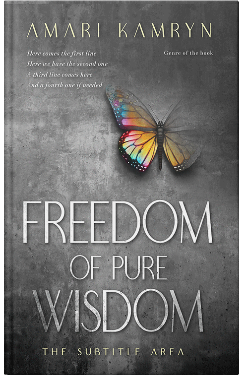 Front view of Premade Religion & Spirituality Book Cover - Dove Gray