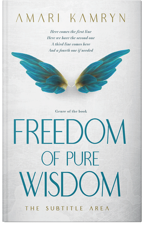 Front view of Premade Poetry Book Cover - Elm