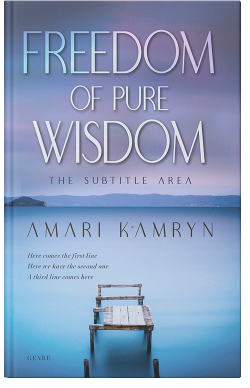 Front view of Premade Literary Fiction Book Cover - Polo Blue