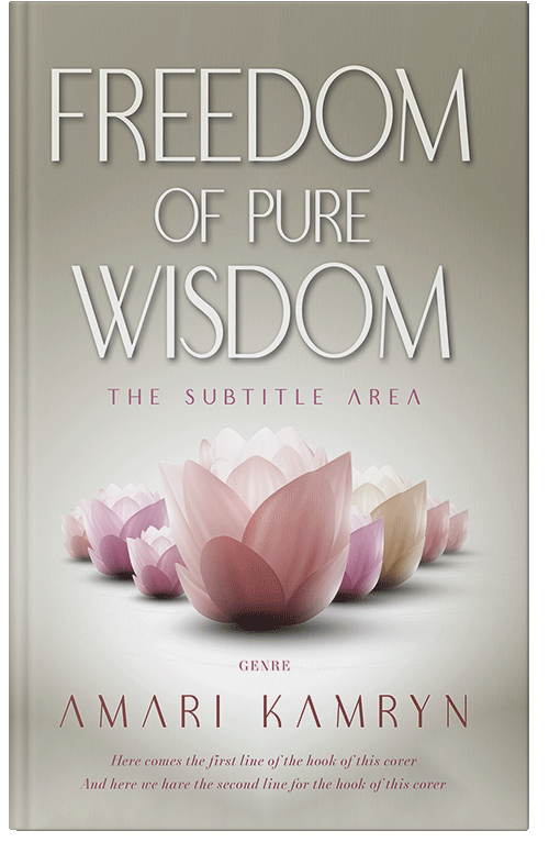 Front view of Premade Health & Mind & Body Book Cover - Swirl