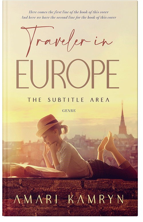 Front view of Premade Literary Fiction Book Cover - Givry