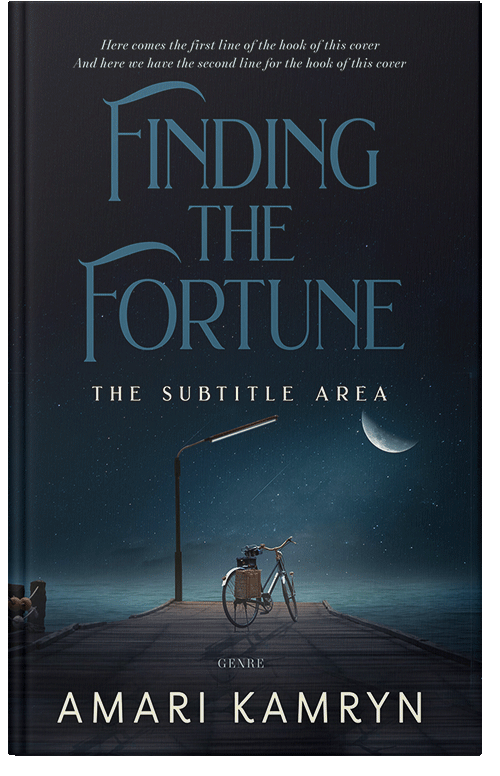 Front view of Premade Literary Fiction Book Cover - Ebony