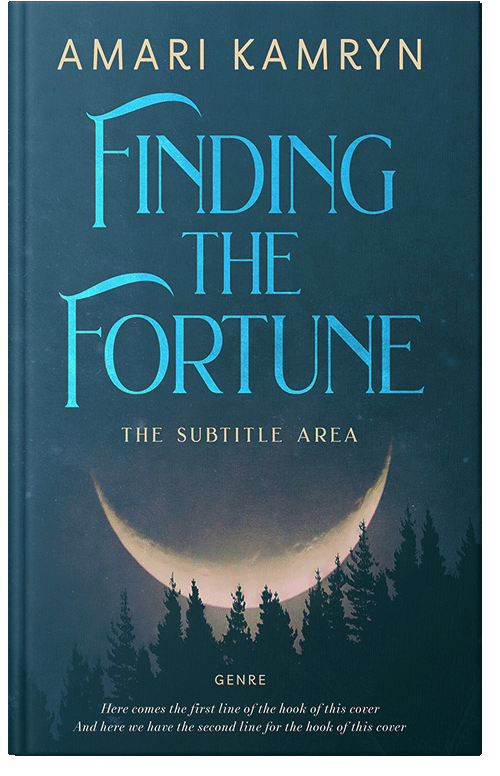 Front view of Premade Horror Book Cover - Nile Blue