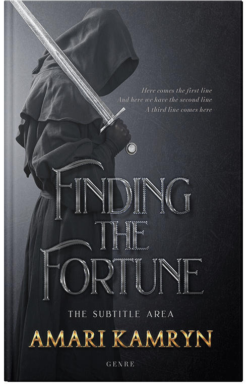 Front view of Premade Historical Book Cover - Shark