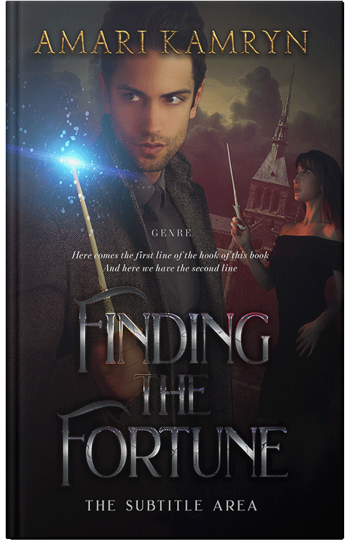 Front view of Premade Fantasy Book Cover - Thunder