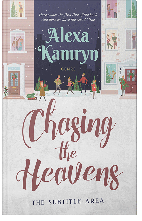 Front view of Premade Literary Fiction Book Cover - Oxford Blue