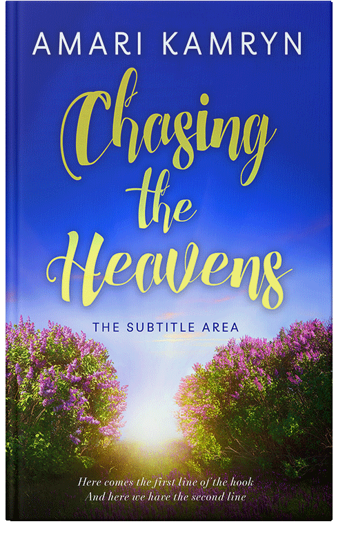 Front view of Premade Abstract Book Cover - Chino