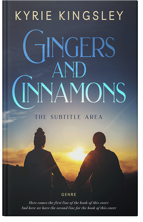 Front view of Premade Romance Book Cover - Ebony Clay