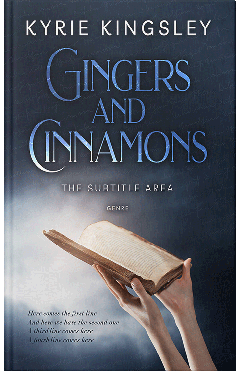 Front view of Premade Religion & Spirituality Book Cover - Silver Rust