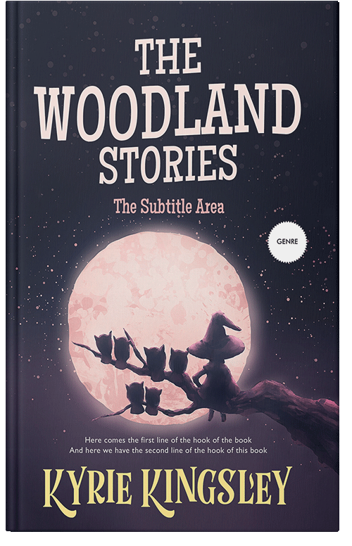 Front view of Premade Fantasy Book Cover - Almond