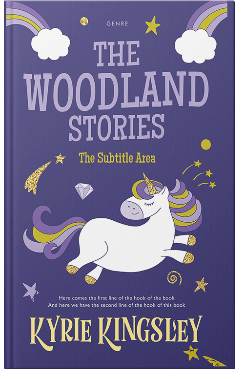 Front view of Premade Children's Book Cover - Victoria