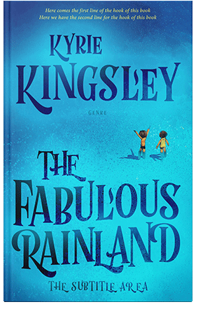 Pre Made Book Cover Bright Turquoise