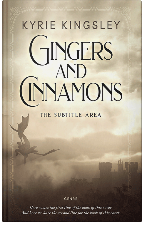 Front view of Premade Fantasy Book Cover - Stark White