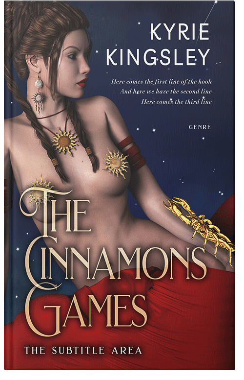 Front view of Premade Fantasy Book Cover - Blackcurrant