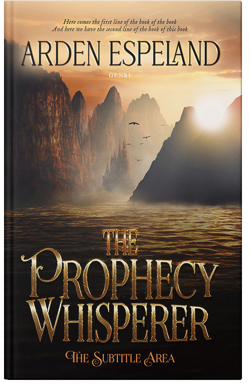 Front view of Premade Fantasy Book Cover - Gold Sand