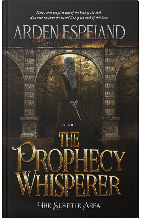 Front view of Premade Fantasy Book Cover - Zeus