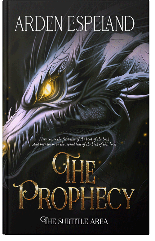 Front view of Premade Fantasy Book Cover - Log Cabin