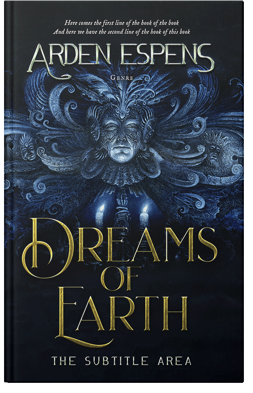 Front view of Premade Fantasy Book Cover - Ebony