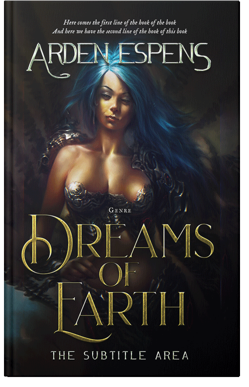 Front view of Premade Fantasy Book Cover - Woodsmoke