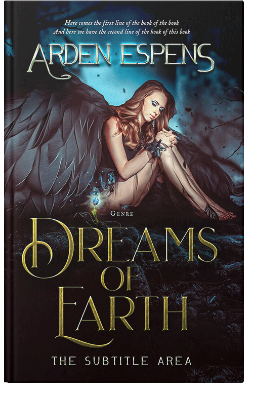 Front view of Premade Fantasy Book Cover - Thunder