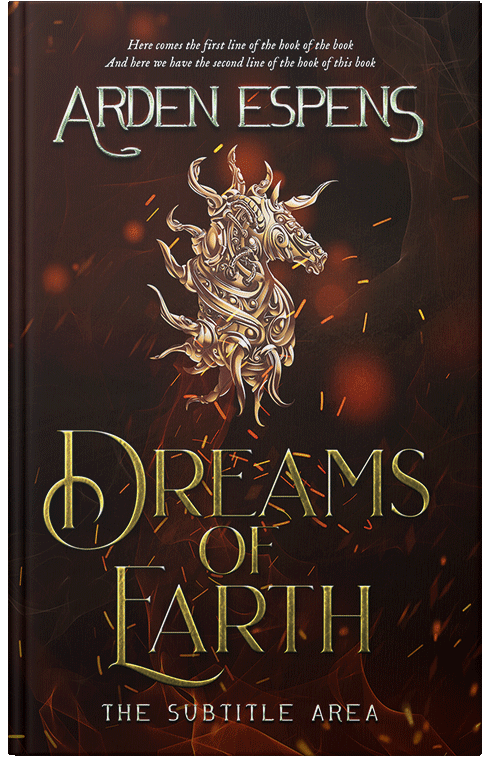 Front view of Premade Science Fiction Book Cover - Graphite