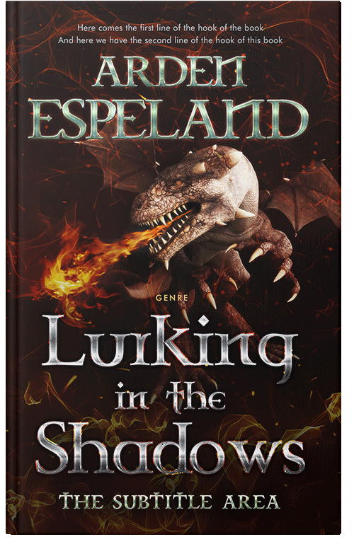 Front view of Premade Fantasy Book Cover - Crowshead