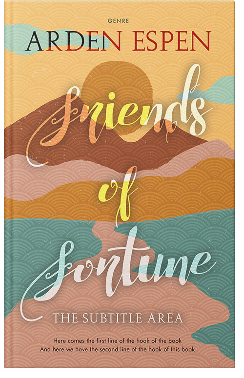 Front view of Premade Nature Book Cover - Tan