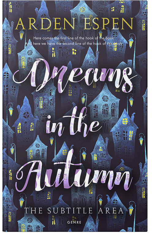 Front view of Premade Horror Book Cover - Steel Gray