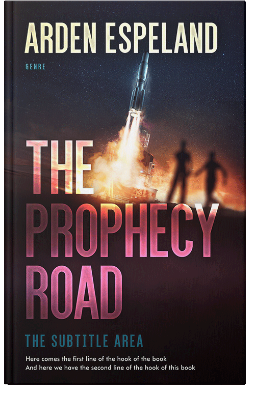 Front view of Premade Science Fiction Book Cover - Petite Orchid