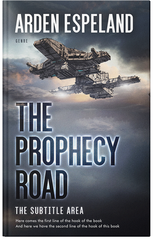 Front view of Premade Apocalyptica Book Cover - Bright Gray