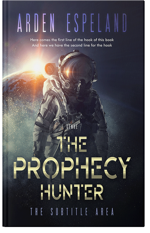 Front view of Premade Science Fiction Book Cover - Steel Gray