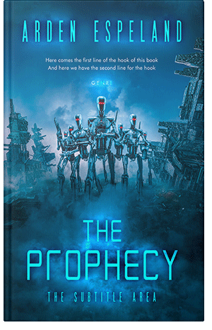 Premade Book Cover Venice Blue