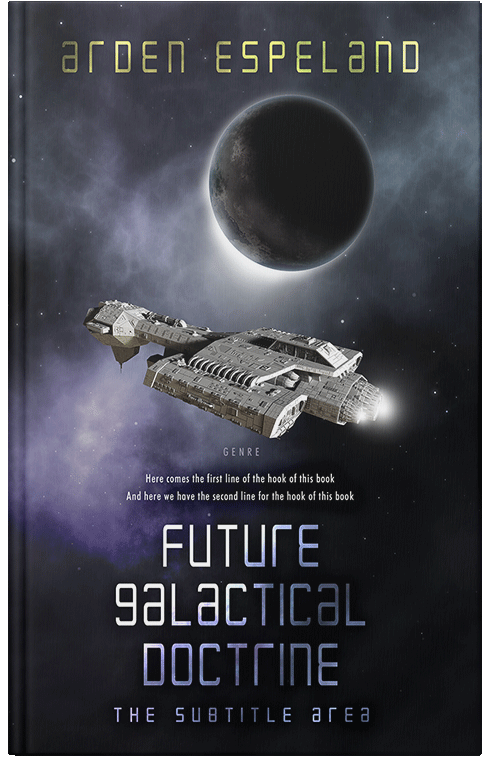 Front view of Premade Science Fiction Book Cover - Shark