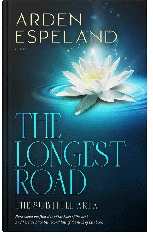 Front view of Premade Self-Improvement & Self-Help Book Cover - Black Pearl