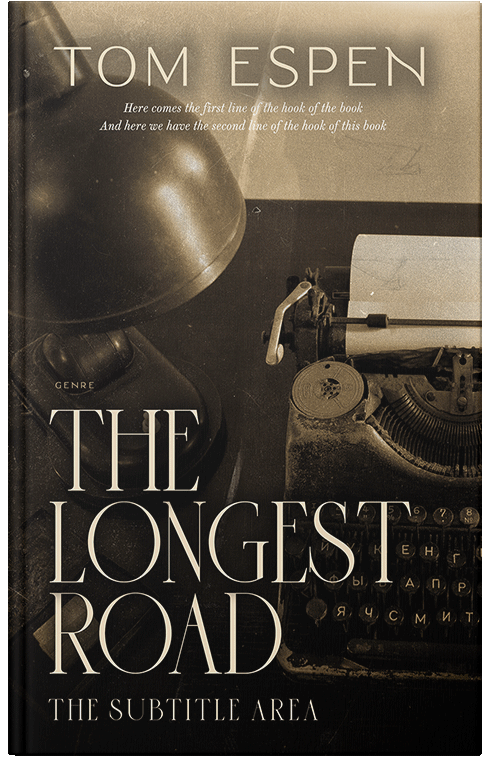 Front view of Premade Business Book Cover - Indian Khaki