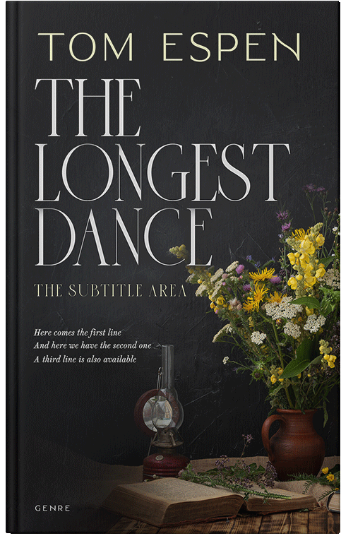 Front view of Premade Romance Book Cover - Cod Gray