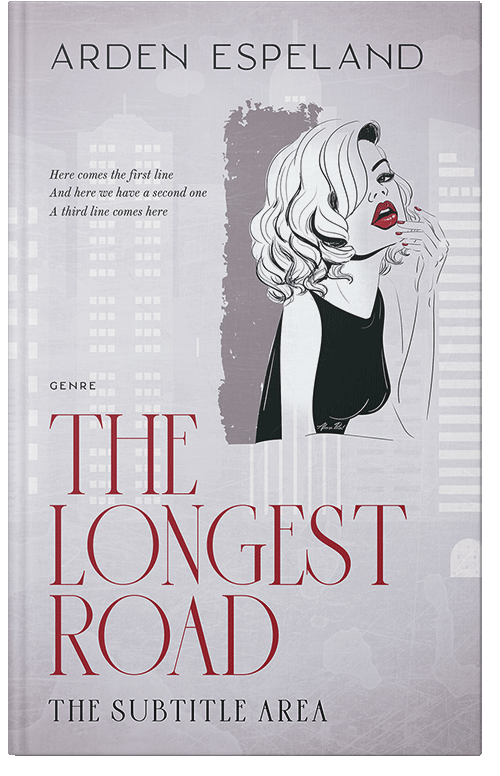 Front view of Premade Chick Lit Book Cover - Mischka